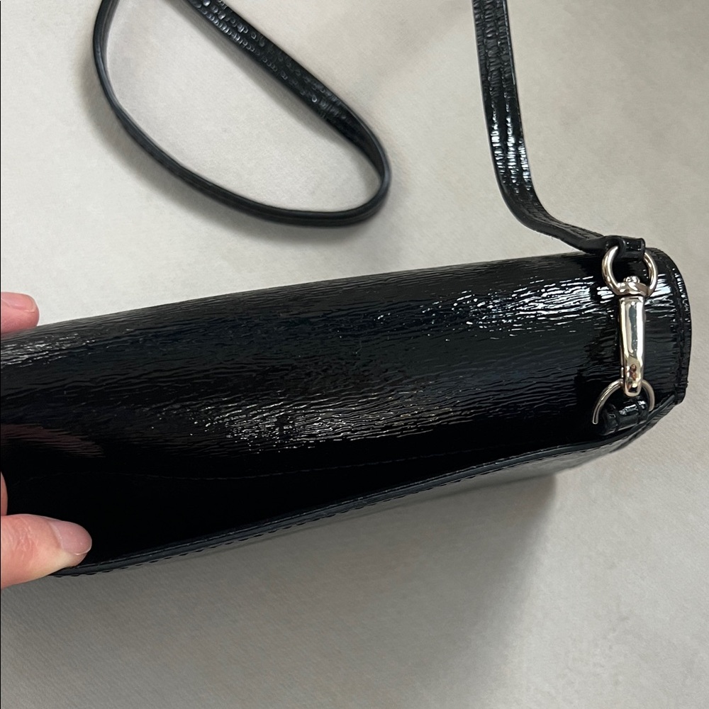 Kate Spade Elegant Shiny Black Crossbody Bag - Picture 9 of 9